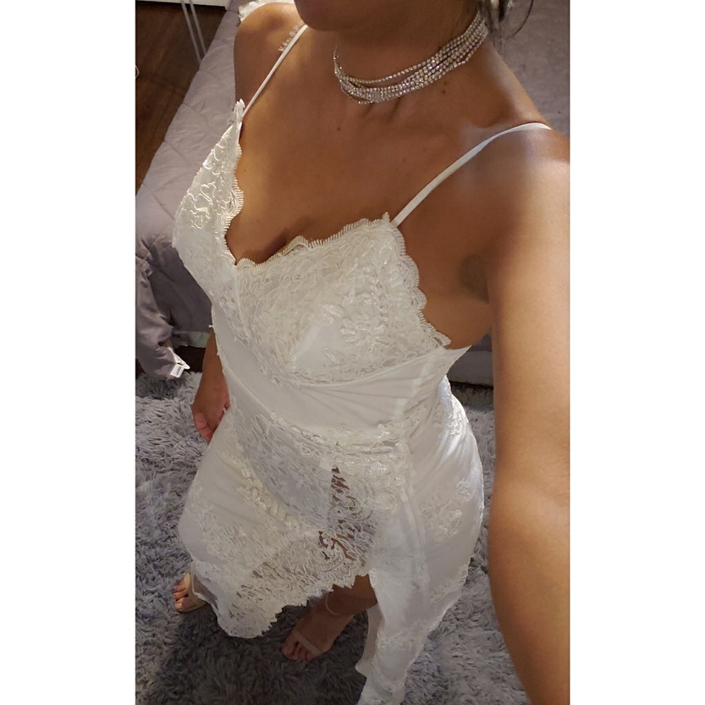 White Lace Maxi Dress